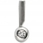 Preview: Anhänger 950 Platin teil matt 1 Diamant Brillant 0,16ct. Platinanhänger