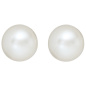 Preview: Ohrstecker 925 Sterling Silber 2 Süßwasser Perlen Ohrringe Perlenohrstecker