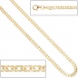 Preview: Zwillings-Panzerarmband 333 Gelbgold 19 cm Gold Armband Goldarmband Karabiner