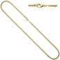 Preview: Erbskette 585 Gelbgold 3,4 mm 80 cm Gold Kette Halskette Goldkette Karabiner