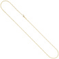 Preview: Weit-Ankerkette 585 Gelbgold 2 mm 50 cm Karabiner Gold Kette Halskette Goldkette