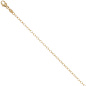 Preview: Weit-Ankerkette 585 Gelbgold 2 mm 50 cm Karabiner Gold Kette Halskette Goldkette