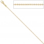 Preview: Kugelkette 585 Gelbgold 1,5 mm 42 cm Gold Kette Halskette Goldkette Karabiner
