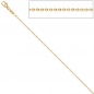 Preview: Kugelkette 585 Gelbgold 1,5 mm 42 cm Gold Kette Halskette Goldkette Karabiner