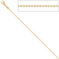 Preview: Kugelkette 585 Gelbgold 1,5 mm 45 cm Gold Kette Halskette Goldkette Karabiner