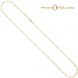 Preview: Singapurkette 333 Gelbgold 1,8 mm 42 cm Gold Kette Halskette Goldkette Federring