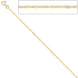 Preview: Singapurkette 585 Gelbgold 1,8 mm 50 cm Gold Kette Halskette Goldkette Federring