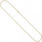 Preview: Schlangenkette 585 Gelbgold 1,6 mm 42 cm Karabiner Gold Kette Goldkette