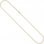 Preview: Schlangenkette 585 Gelbgold 1,6 mm 42 cm Karabiner Gold Kette Goldkette