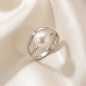 Preview: Damen Ring 925 Sterling Silber rhodiniert 1 Süßwasser Perle Perlenring