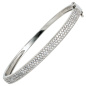 Preview: Armreif Armband 925 Sterling Silber mit 145 Zirkonia Silberarmreif