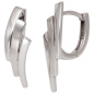 Preview: Creolen 925 Sterling Silber mattiert Ohrringe Silberohrringe Silbercreolen