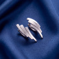 Preview: Creolen 925 Sterling Silber mattiert Ohrringe Silberohrringe Silbercreolen