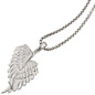Preview: Anhänger Flügel Engelsflügel 925 Sterling Silber rhodiniert mattiert