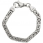 Preview: Königsarmband 925 Sterling Silber 20 cm Armband Silberarmband Karabiner