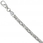 Preview: Königsarmband 925 Sterling Silber 20 cm Armband Silberarmband Karabiner