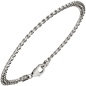 Preview: Panzerarmband 925 Sterling Silber 19 cm Armband Silberarmband Karabiner