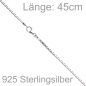 Preview: Venezianerkette 925 Silber 1,2 mm 45 cm Halskette Kette Silberkette Karabiner