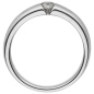 Preview: Damen Ring 585 Gold Weißgold 1 Diamant Brillant 0,20ct. Diamantring Weißgoldring