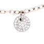 Preview: Armband 585 Gold Weißgold 29 Diamanten Brillanten 18,5 cm Weißgoldarmband