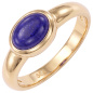 Preview: Damen Ring 585 Gold Gelbgold 1 Lapislazuli blau Goldring