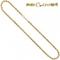 Preview: Kordelkette 585 Gelbgold 4,9 mm 45 cm Gold Kette Halskette Goldkette Karabiner