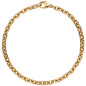 Preview: Ankerarmband 585 Gold Rotgold 19 cm Armband Goldarmband Karabiner