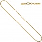 Mobile Preview: Zopfkette 585 Gelbgold Weißgold bicolor 1,9 mm 45 cm Gold Kette Goldkette