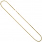 Preview: Zopfkette 585 Gelbgold Weißgold bicolor 1,9 mm 45 cm Gold Kette Goldkette