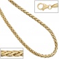 Preview: Zopfkette 585 Gelbgold 2,6 mm 45 cm Gold Kette Halskette Goldkette Karabiner