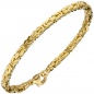 Preview: Königsarmband 585 Gold Gelbgold massiv 19 cm Armband Goldarmband