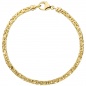 Preview: Königsarmband 585 Gold Gelbgold massiv 19 cm Armband Goldarmband