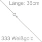 Preview: Panzerkette 333 Weißgold 1,7 mm 36 cm Gold Kette Halskette Weißgoldkette