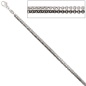 Preview: Erbskette 2-reihig 585 Weißgold 45 cm Halskette Kette Weißgoldkette Karabiner