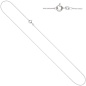 Preview: Ankerkette 333 Weißgold 1,3 mm 42 cm Gold Kette Halskette Weißgoldkette