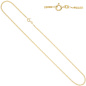 Preview: Panzerkette 333 Gelbgold 2,1 mm 42 cm Gold Kette Halskette Goldkette Federring