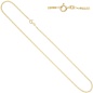 Preview: Panzerkette 333 Gelbgold 2,1 mm 60 cm Gold Kette Halskette Goldkette Federring