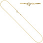 Preview: Panzerkette 585 Gelbgold 2,1 mm 45 cm Gold Kette Halskette Goldkette Federring