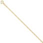 Preview: Panzerkette 585 Gelbgold 2,1 mm 45 cm Gold Kette Halskette Goldkette Federring