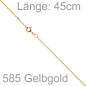Preview: Ankerkette 585 Gelbgold 1,2 mm 45 cm Gold Kette Halskette Goldkette Federring