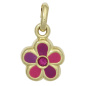 Preview: Kinder Anhänger Blume 333 Gold Gelbgold Kinderanhänger