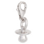Preview: Einhänger Charm Schnuller 925 Sterling Silber rhodiniert