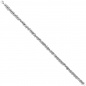 Preview: Fußkettchen Fußkette 925 Sterling Silber rhodiniert 26 cm Karabiner