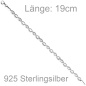 Preview: Armband Unendlichkeit 925 Sterling Silber mit 100 Zirkonia 19 cm Silberarmband