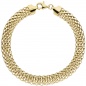 Preview: Armband 925 Sterling Silber gold vergoldet 19,5 cm Karabiner