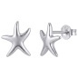 Preview: Ohrstecker Seestern 925 Sterling Silber rhodiniert Ohrringe Silberohrstecker