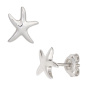 Preview: Ohrstecker Seestern 925 Sterling Silber rhodiniert Ohrringe Silberohrstecker