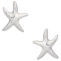 Preview: Ohrstecker Seestern 925 Sterling Silber rhodiniert Ohrringe Silberohrstecker