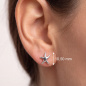 Preview: Ohrstecker Seestern 925 Sterling Silber rhodiniert Ohrringe Silberohrstecker