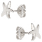 Preview: Ohrstecker Seestern 925 Sterling Silber rhodiniert Ohrringe Silberohrstecker